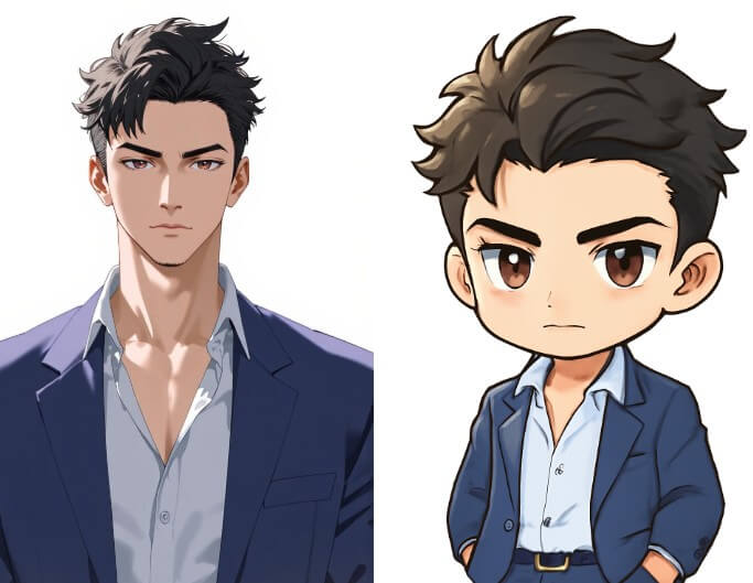 將動漫角色 Q版化