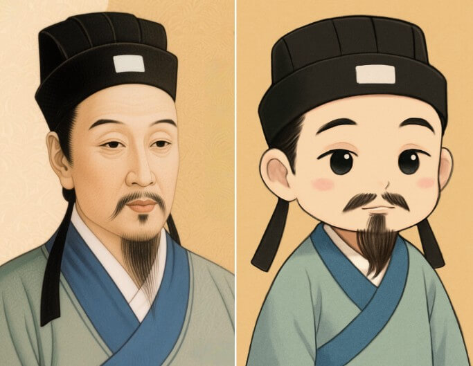 將歷史人物 Q版化