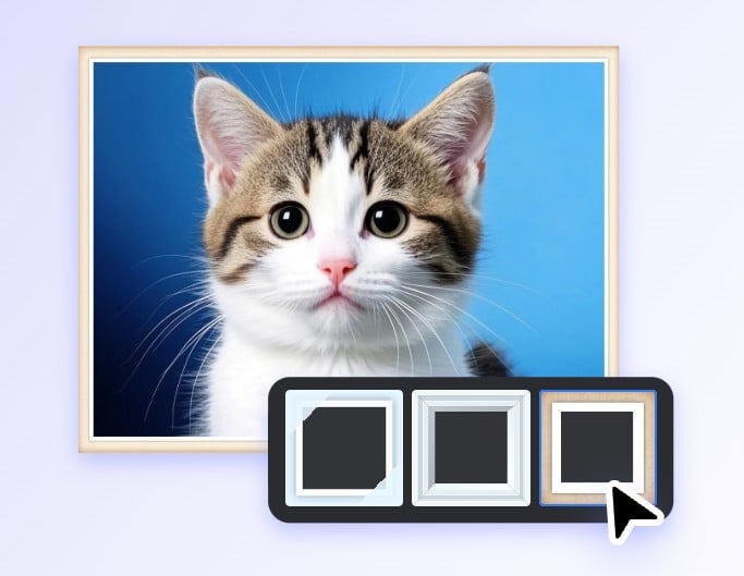 第二步選擇你喜歡的邊框圖案