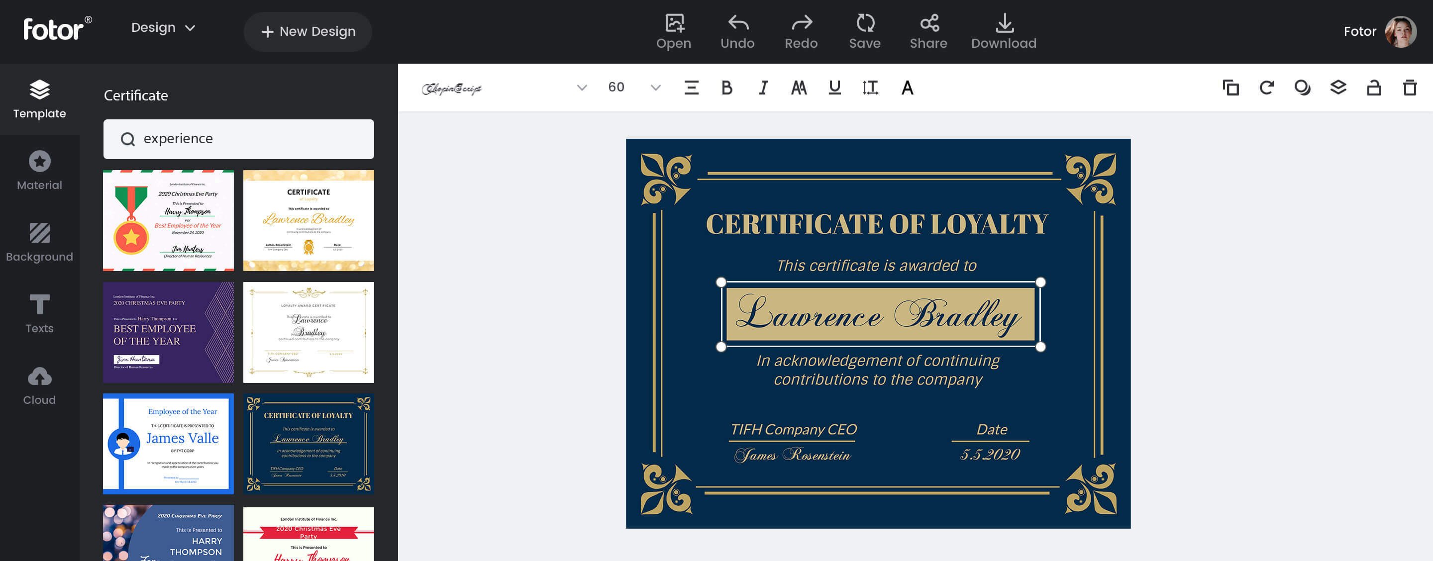 Certificate feature guide