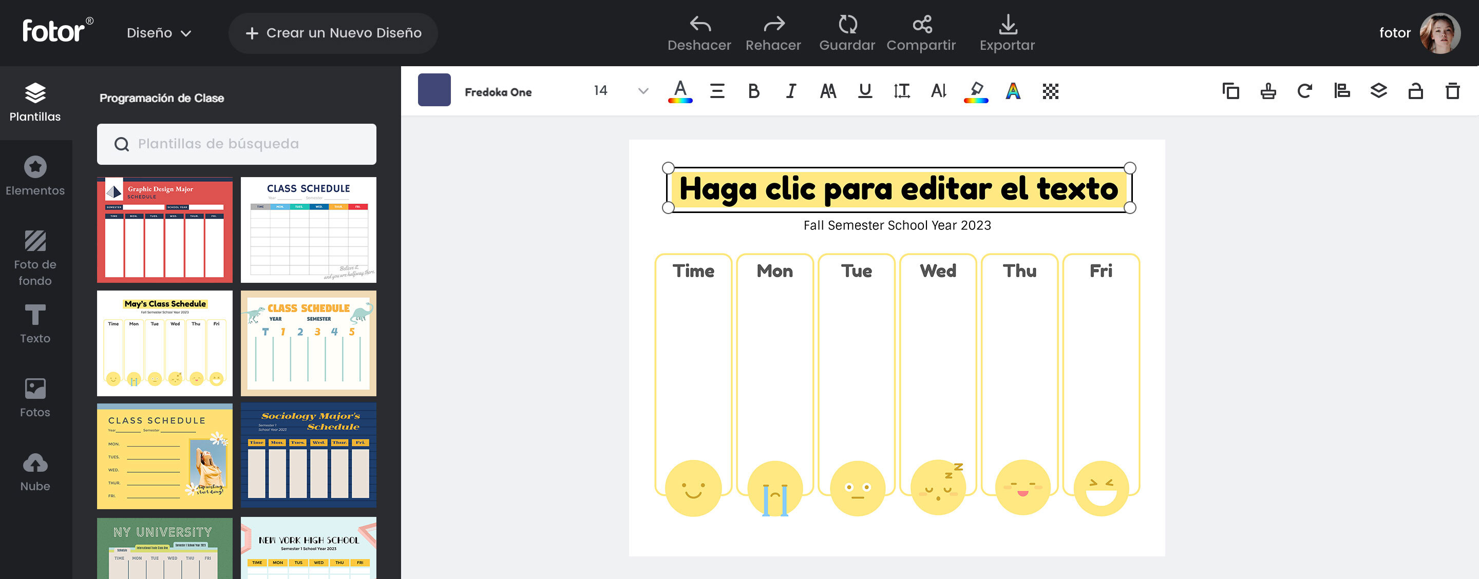 Web Para Hacer Horarios Crear un horario de clase con el creador gratuito de horarios escolares |  Software de diseño gráfico de Fotor