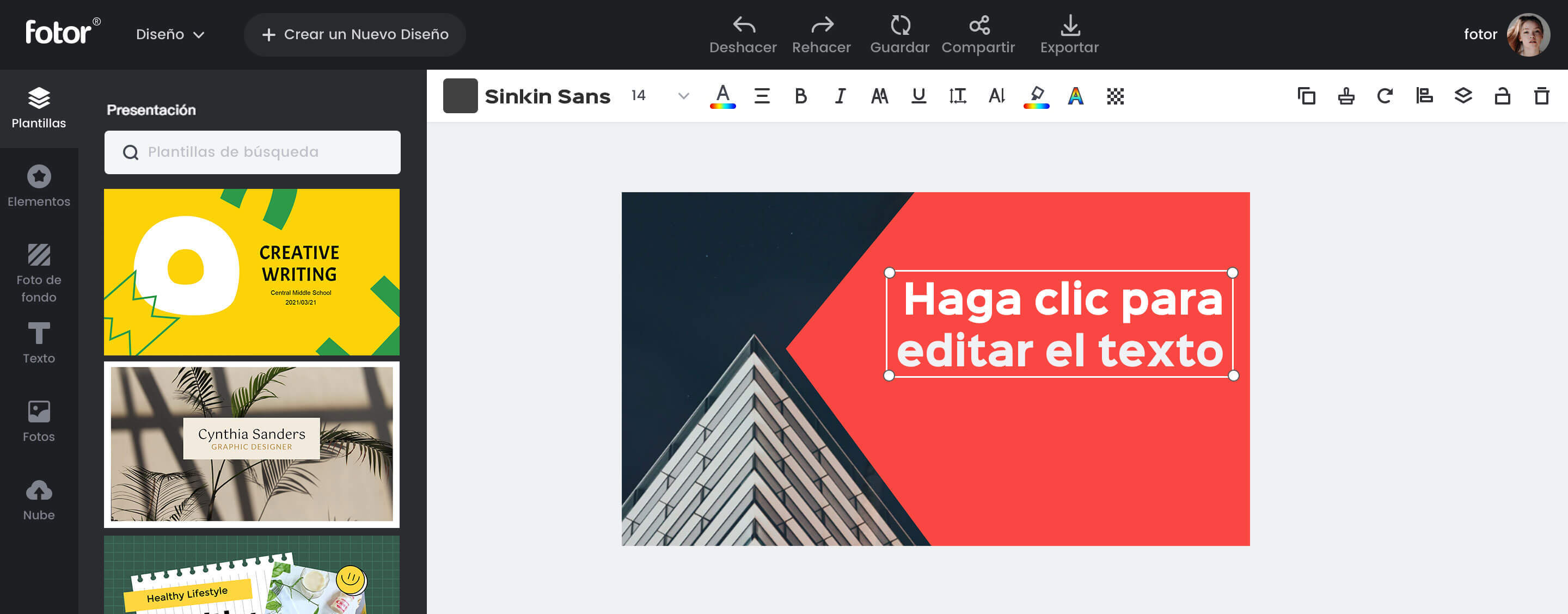 Fotor presentation maker