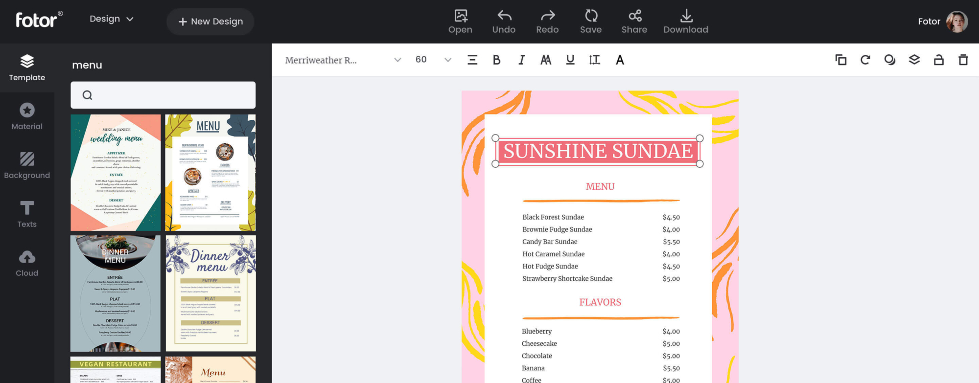Online Price List Maker Make Custom Price Lists For Free Fotor