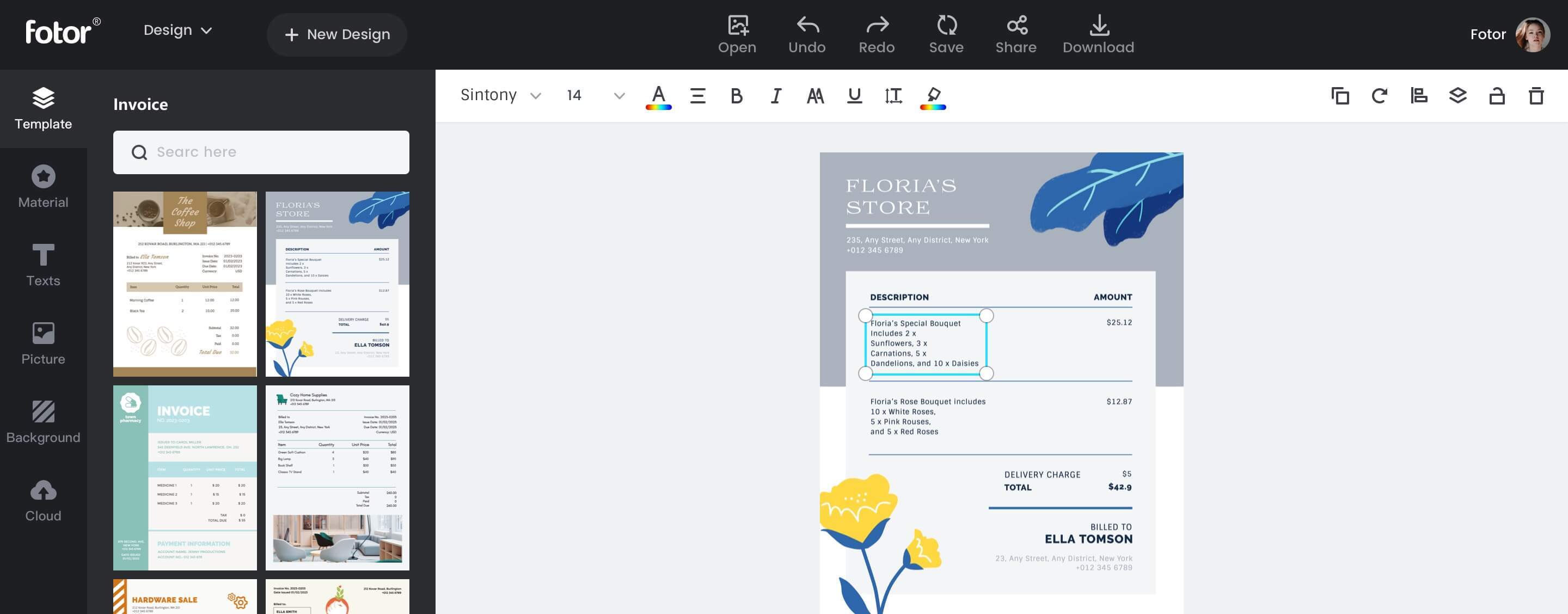 Guía de funciones Factura