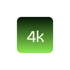 4k video upscaling icon