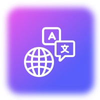 Icône de support multilingue