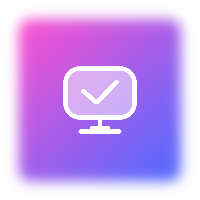 Icône de prévisualisation de couleur violette dégradée