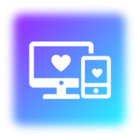 Device friendly icon in gradient color