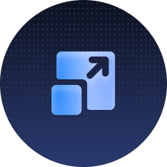 Enhance image resolution icon