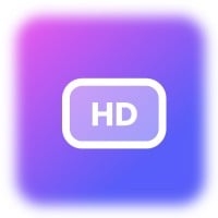 Gradient purple HD photo icon