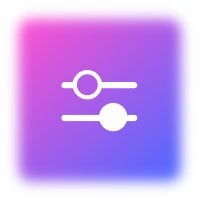 Gradient purple adjustment icon