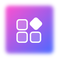 Gradient purple color templates icon