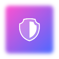 Gradinet purple secure icon