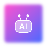 Purple gradient ai icon