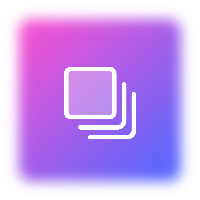 Purple overlapping icon