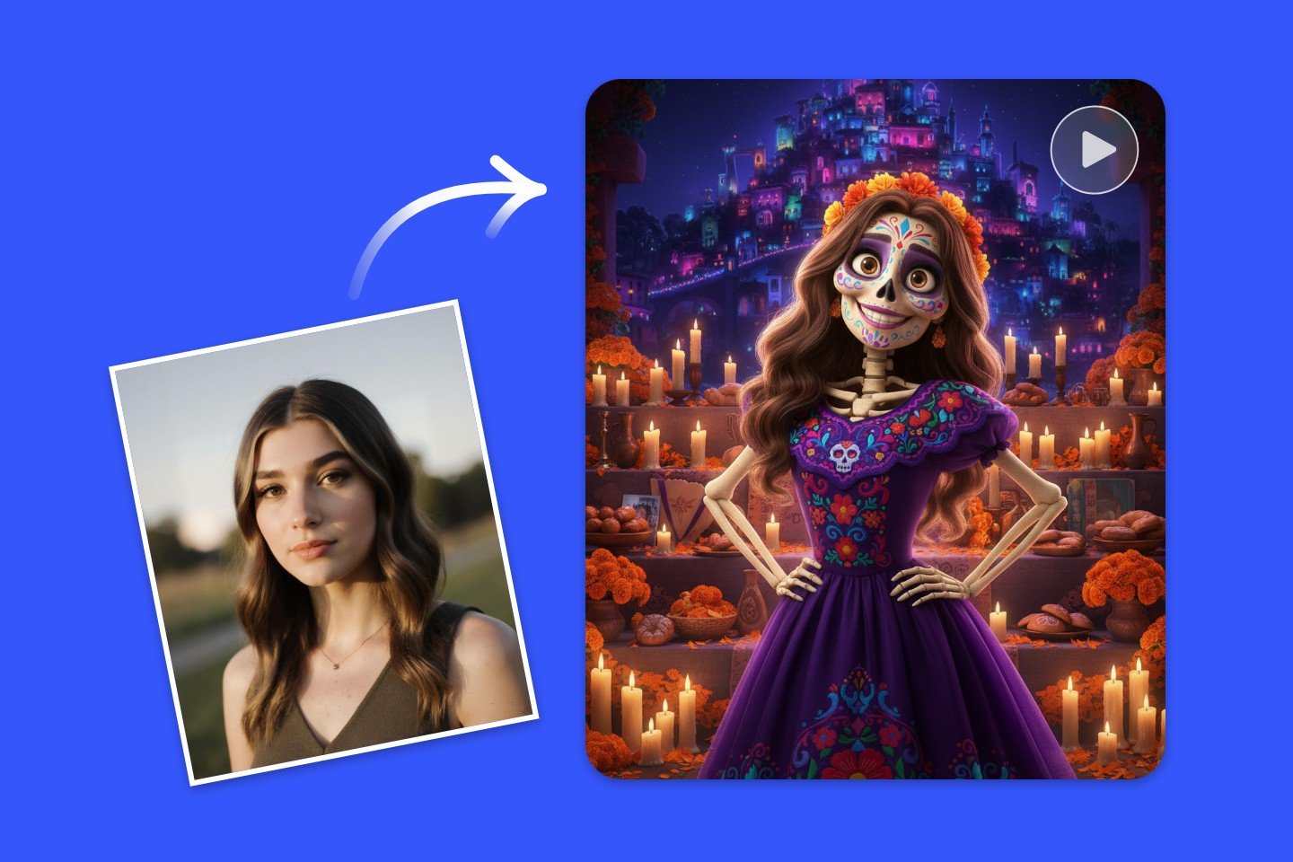 Banner of Fotor Halloween AI coco filter