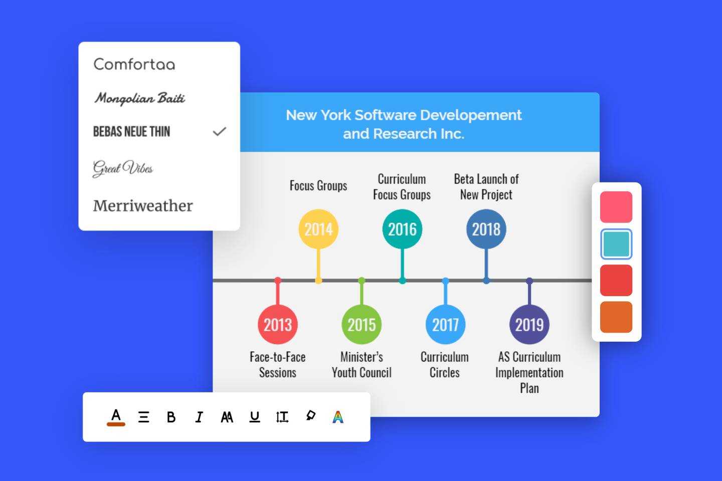 infographic timeline online