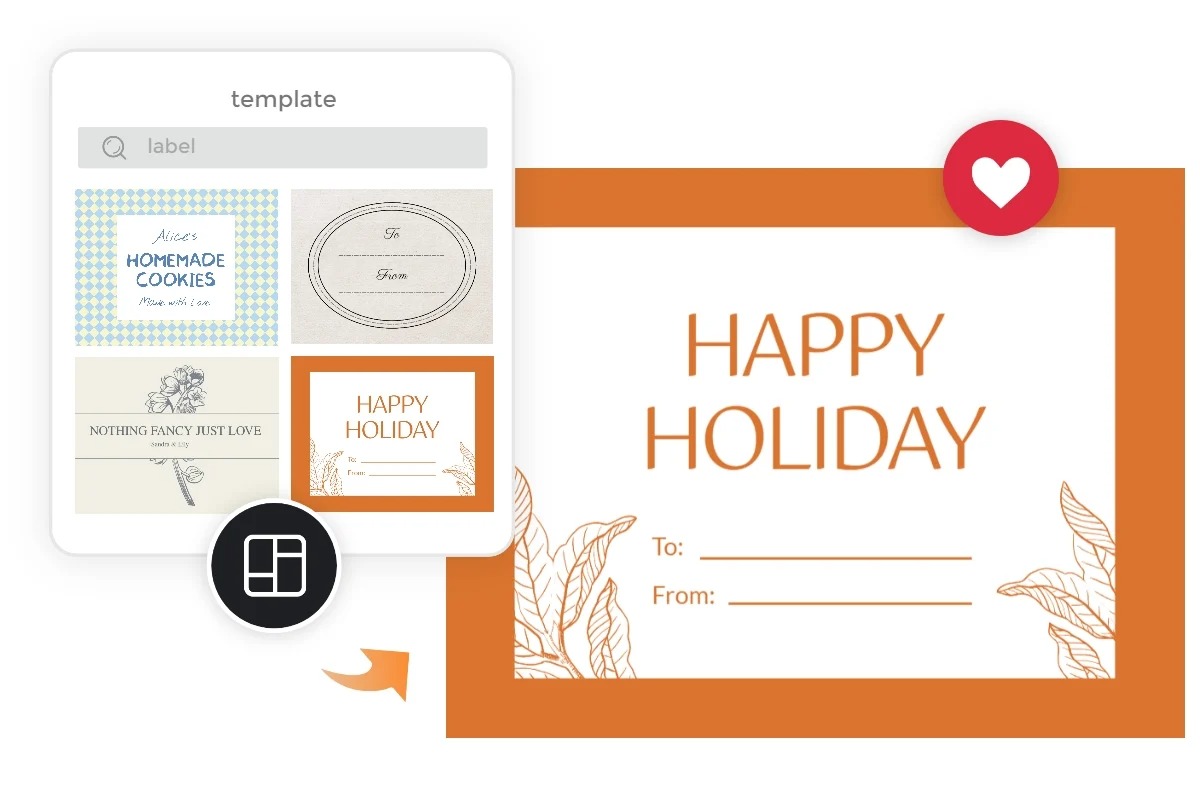 Erstelle personalisierte Etiketten mit dem kostenlos Ettikette Maker von Fotor