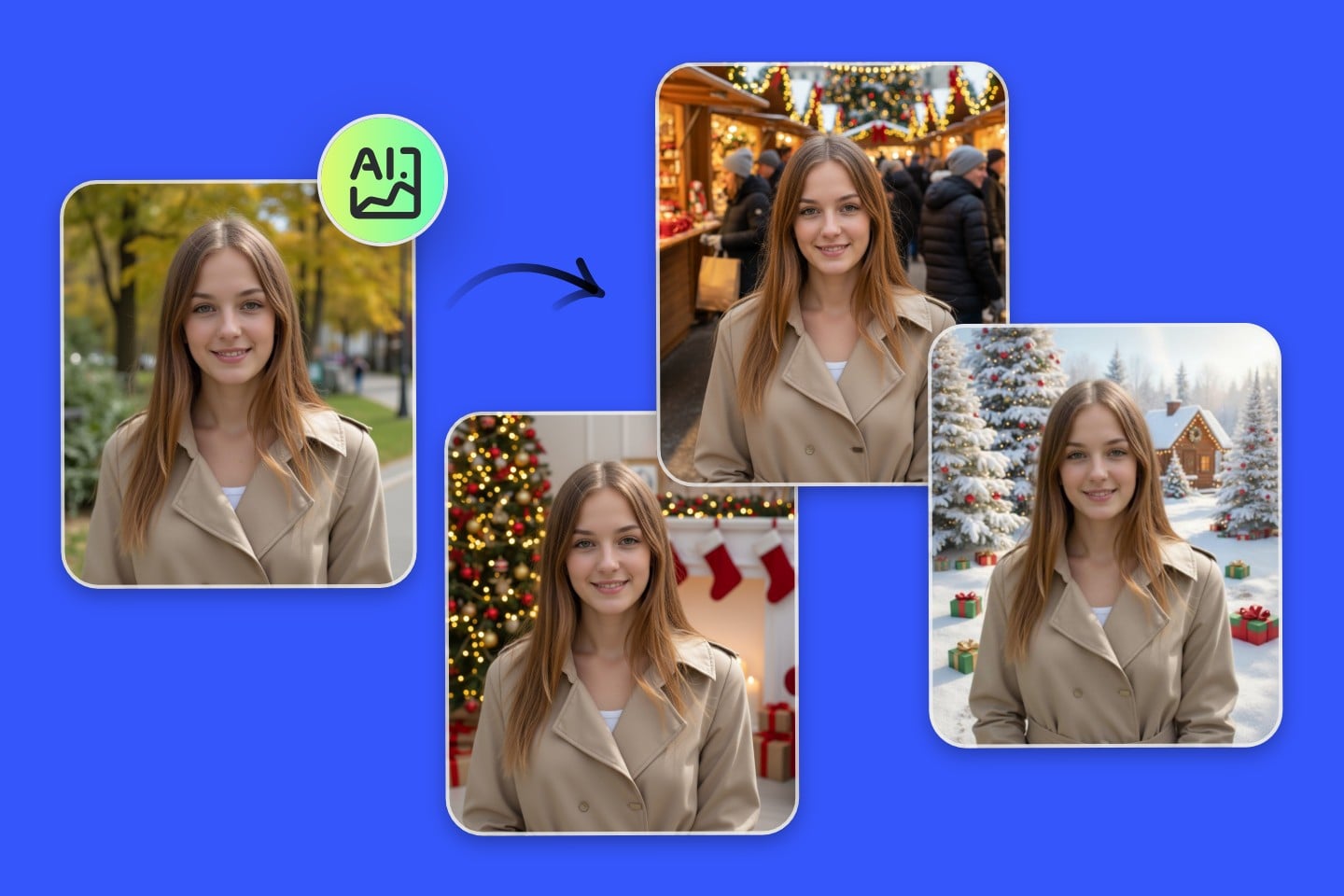 Ajouter un fond de Noël gratuitement à vos photos dans Fotor