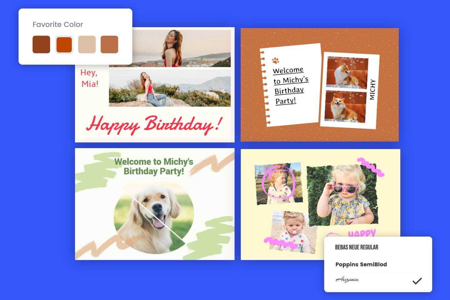 birthday photo collage maker online free