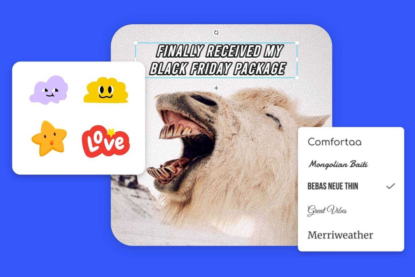 Fotor's free online meme generator