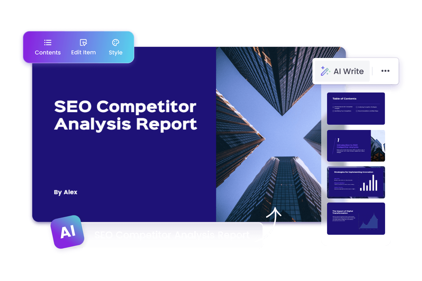 free seo competitor analysis templates to edit online | fotor