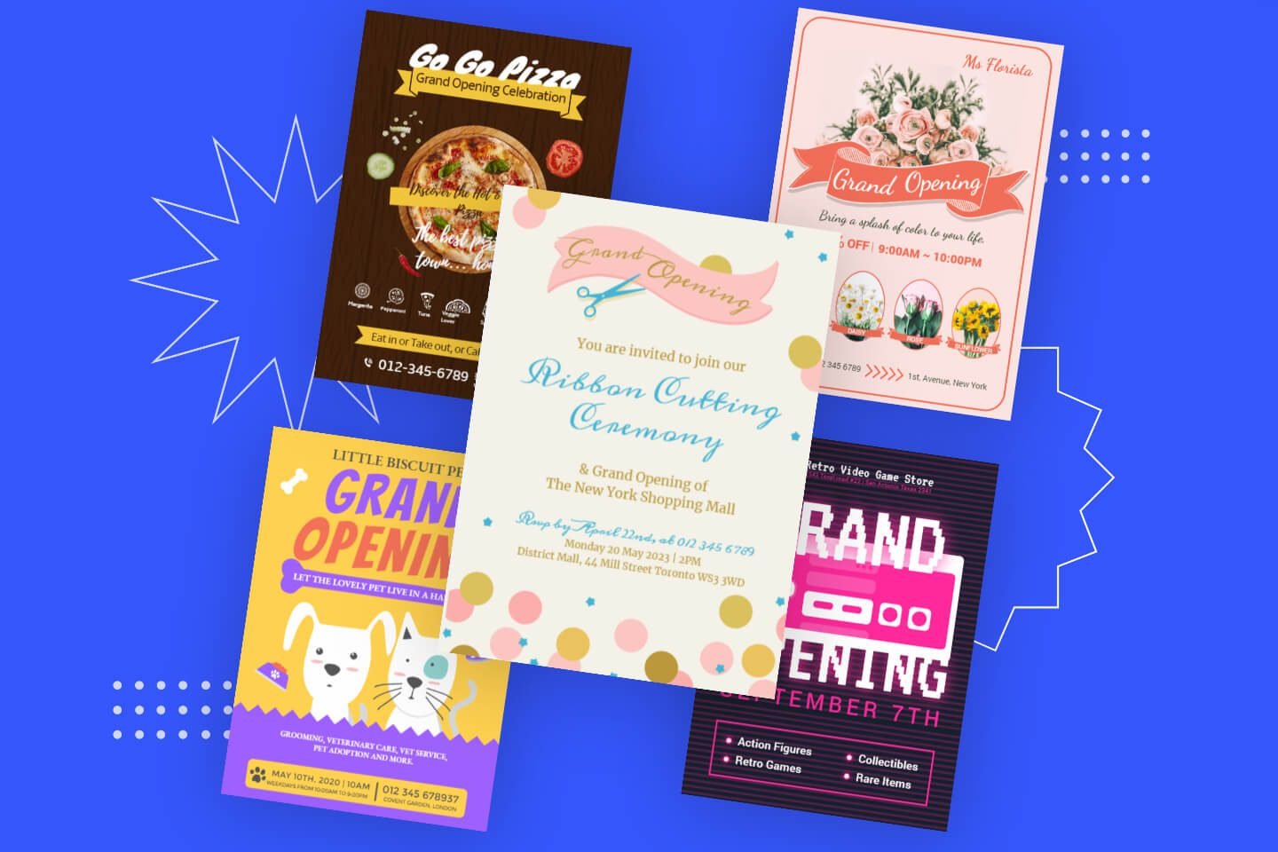 Free custom printable grand opening banner templates