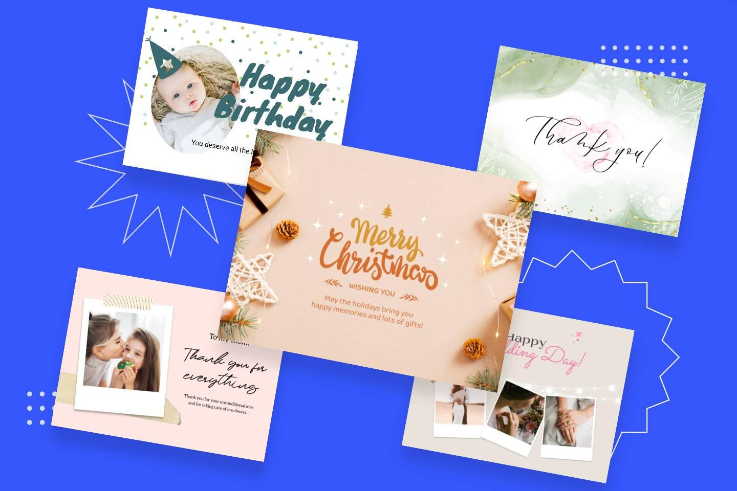 Free Online Card Maker: Create Digital and Printable Cards with Templates | Fotor