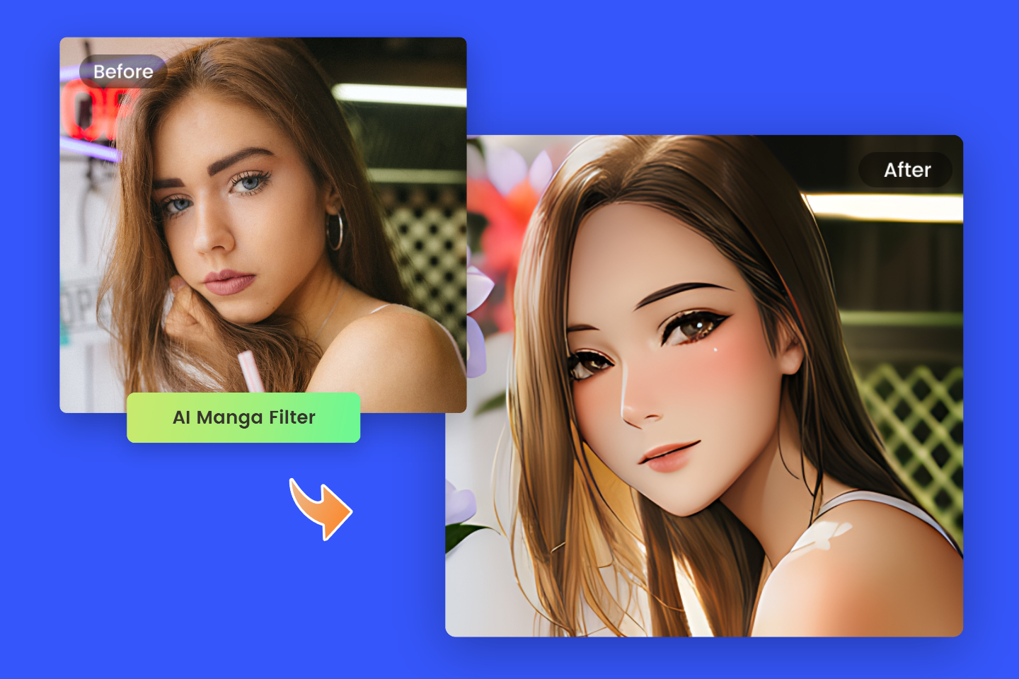 Photo to Anime Converter AI Anime Filter Online Fotor