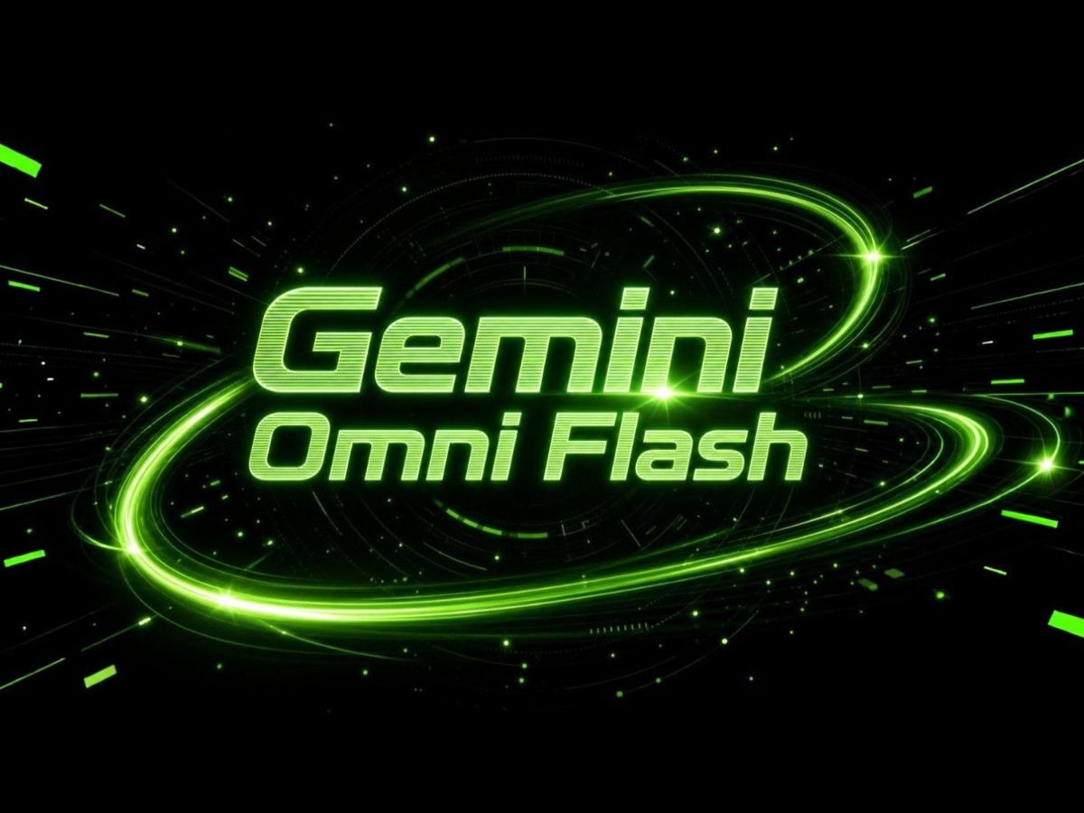 A photo introduing Gemini Omni Flash