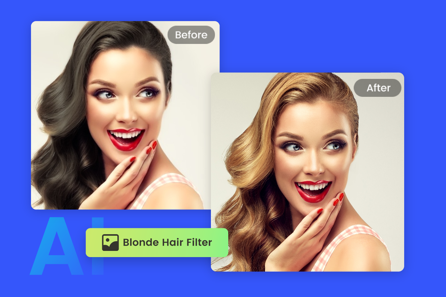 Blonde Hair Filter: Virtual Hair Color Try on for Blonde Hair