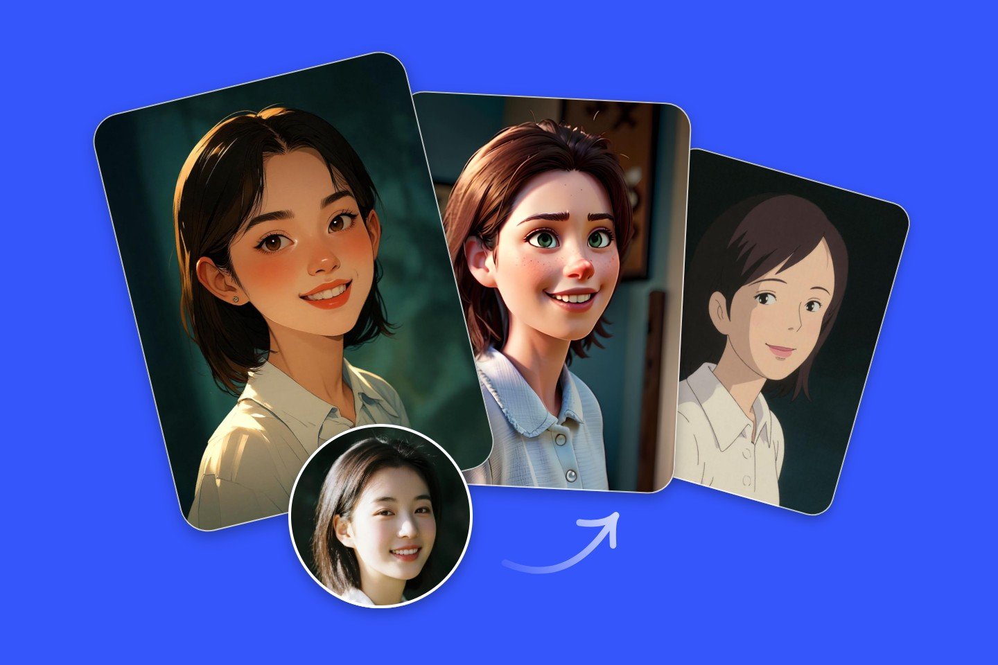 fotor 照片轉卡通繁体中文功能頁面的橫幅圖片