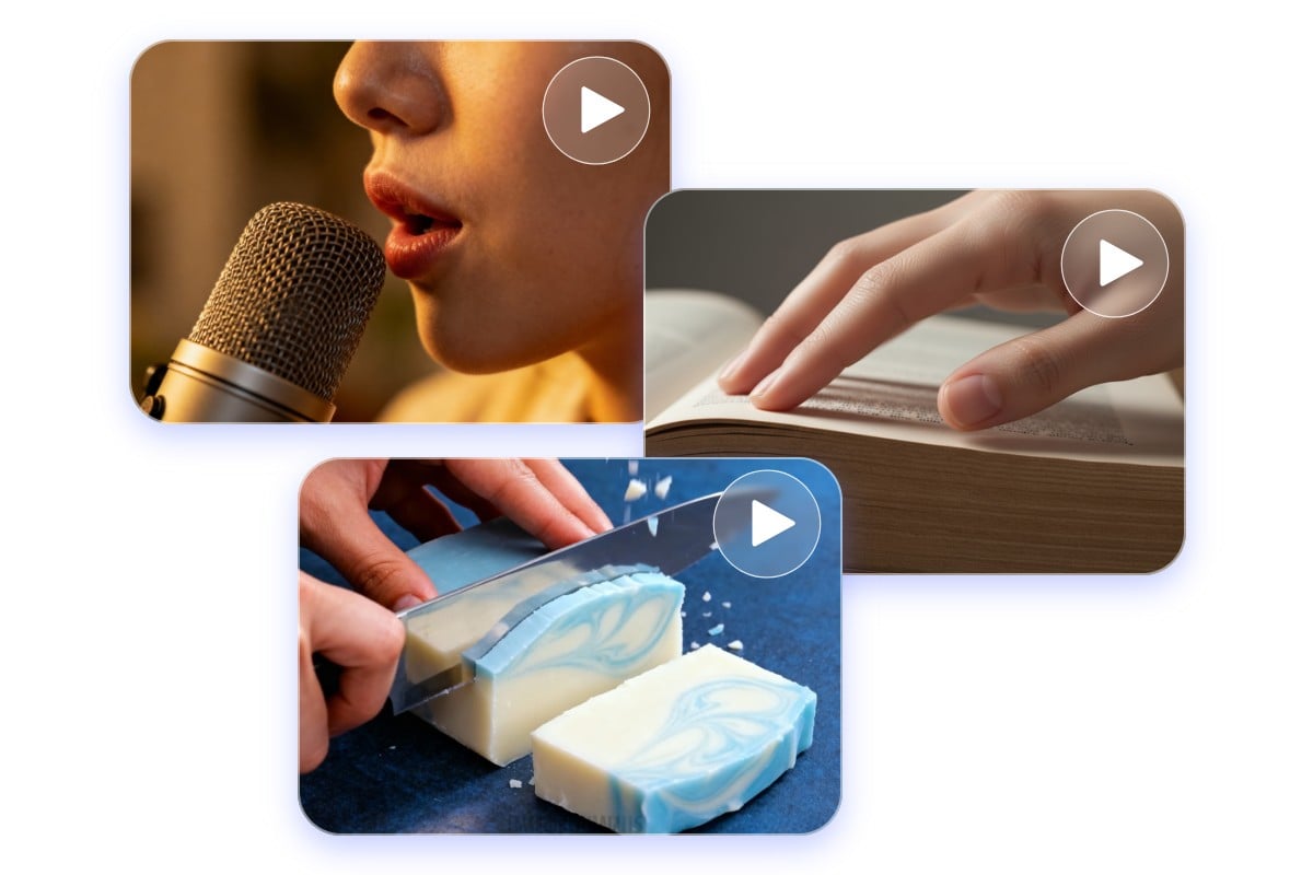 Choose your asmr style chewing ear clean nature and more