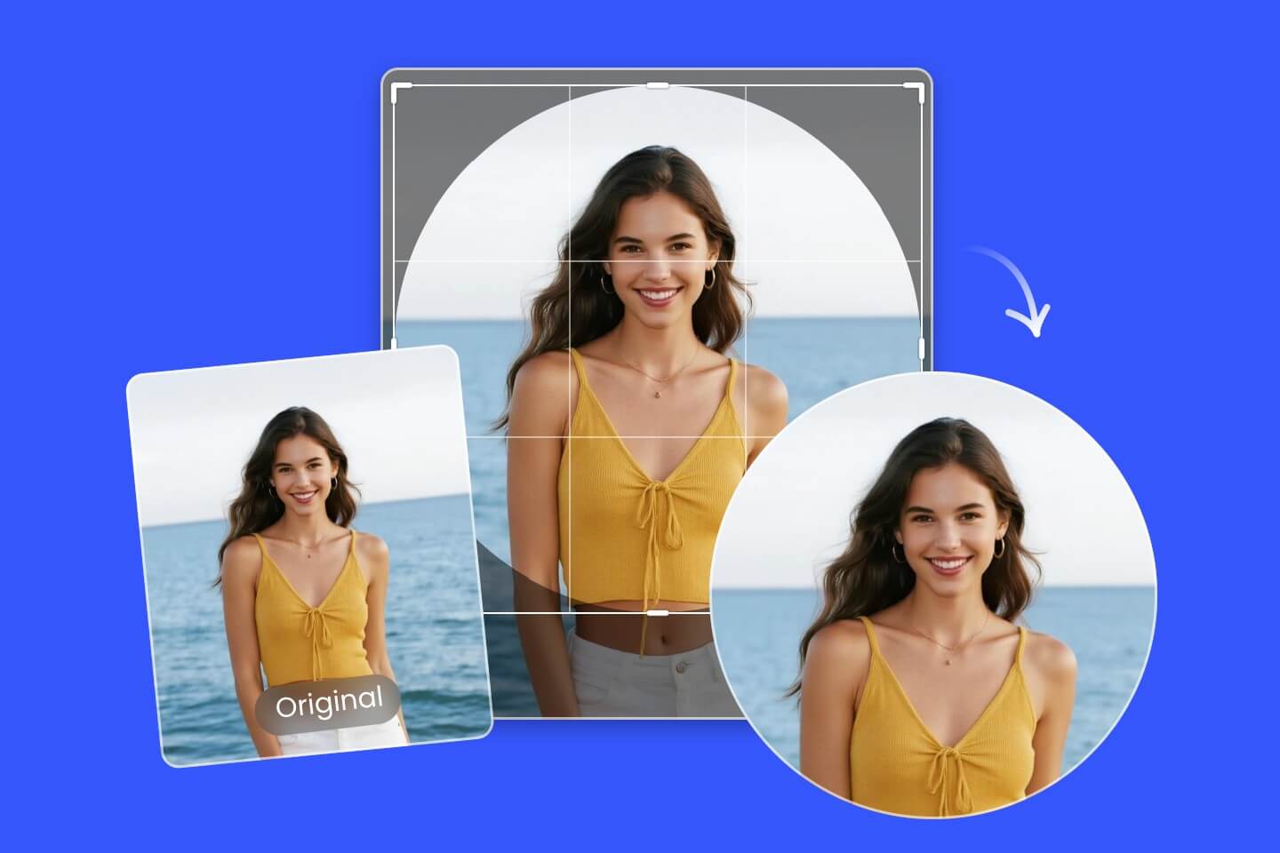 Circle crop image online for free with Fotor circle cropper