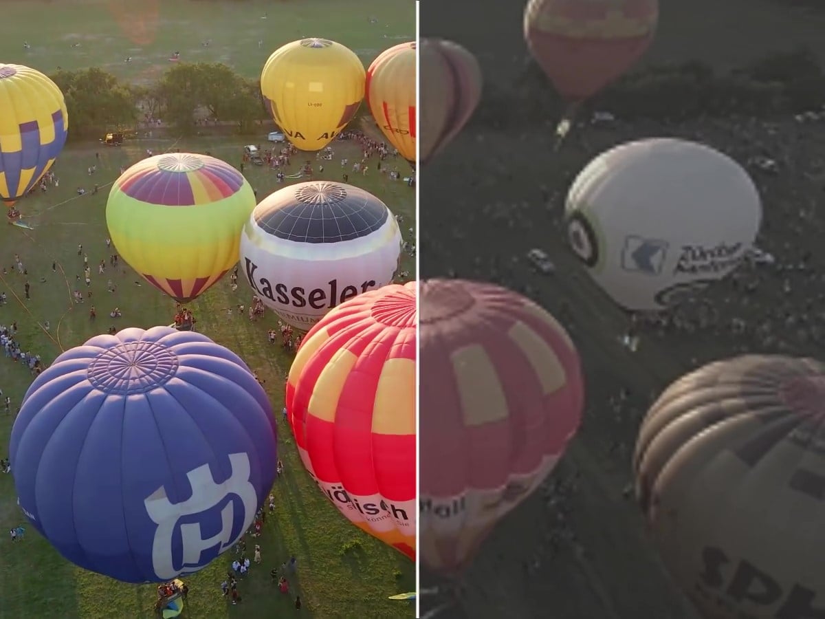 Convert an aerial hot air balloon scene video to hd quality with fotors hd video converter