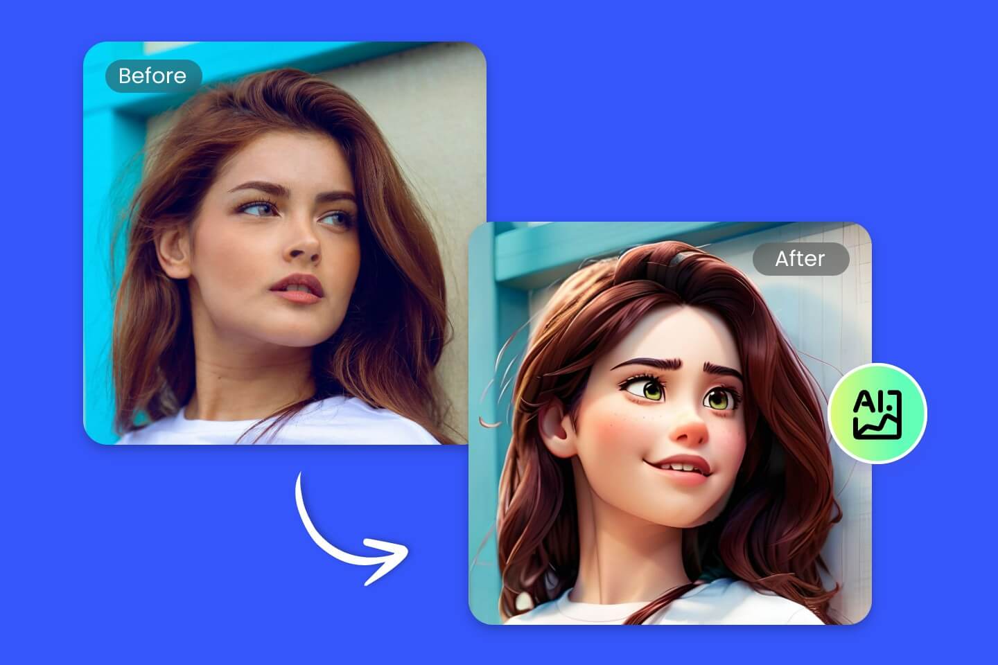 Trois personnages d'anime générés par le créateur de personnages de manga Fotor AI