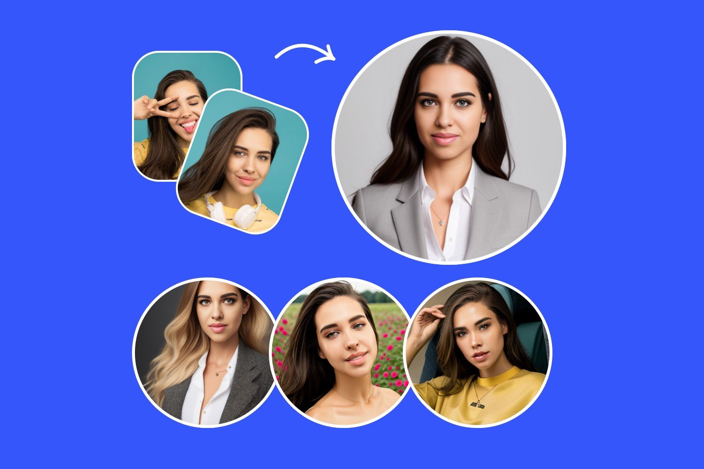 Create round profile pictures online for free fotor