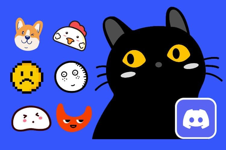 Discord Cat Emote / Emote Set Set of 3 Discord Emojis / Funny