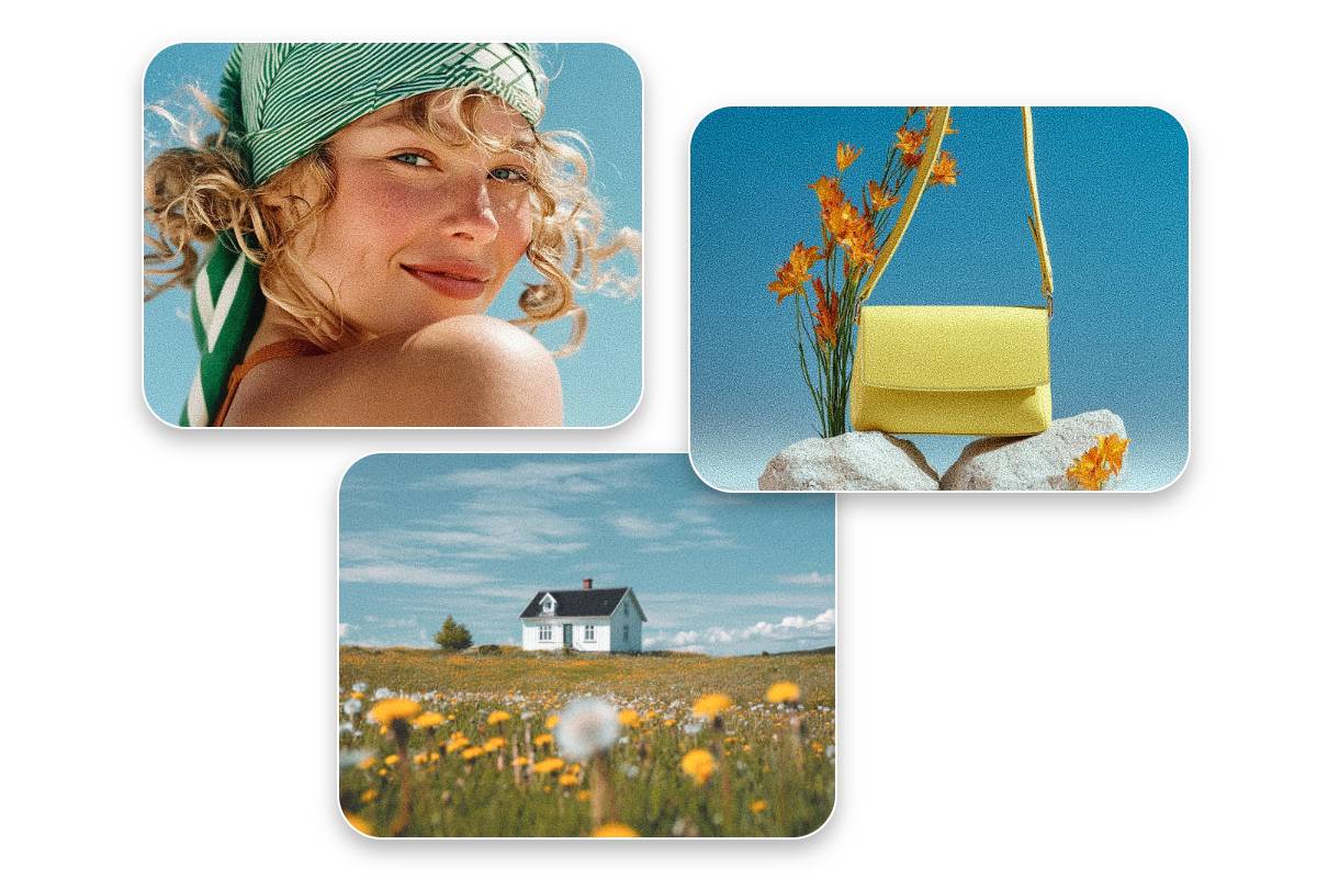 Create multiple atmospheric photos using fotors film grain