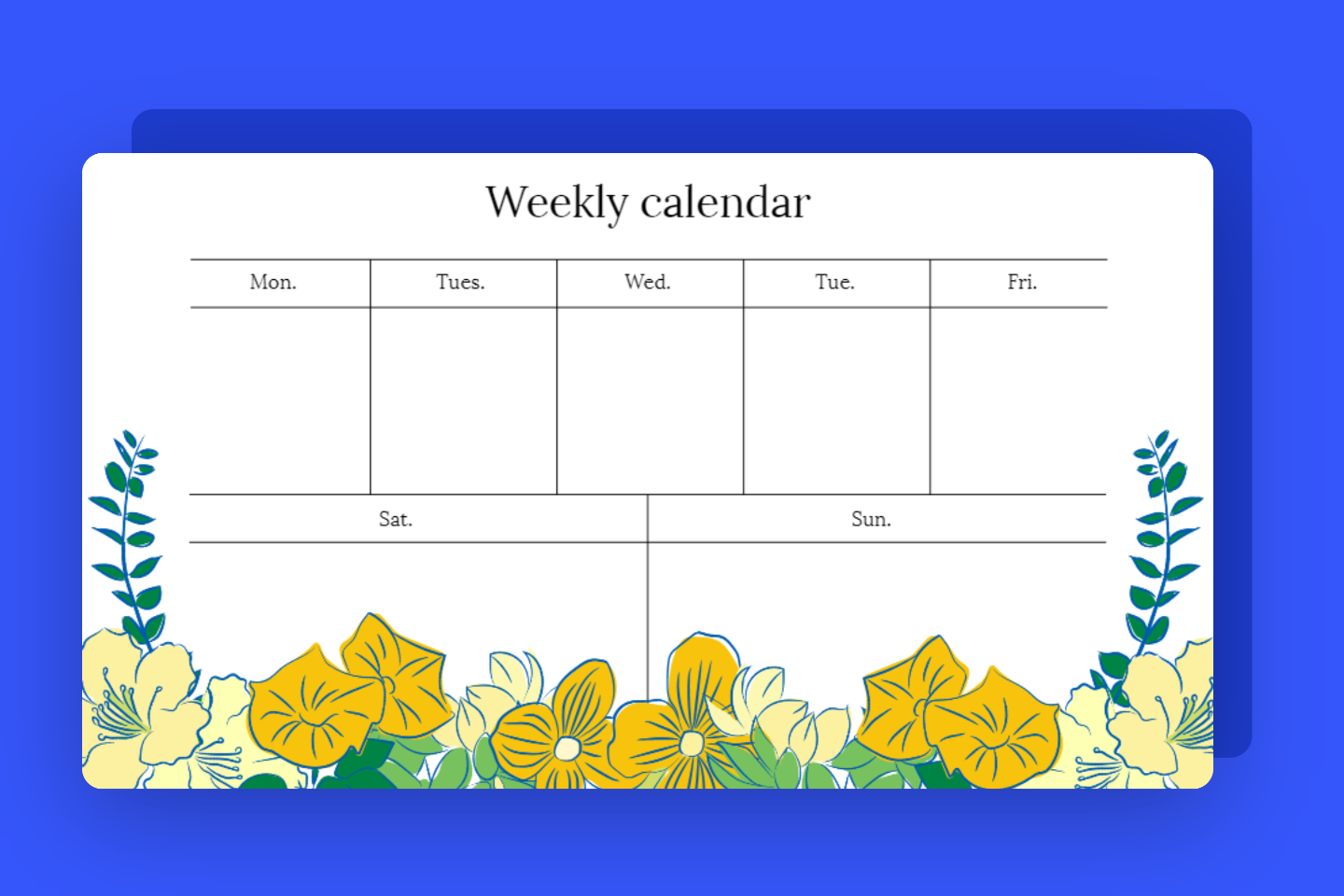 Weekly Schedule Maker Create Weekly Schedule For Free Fotor