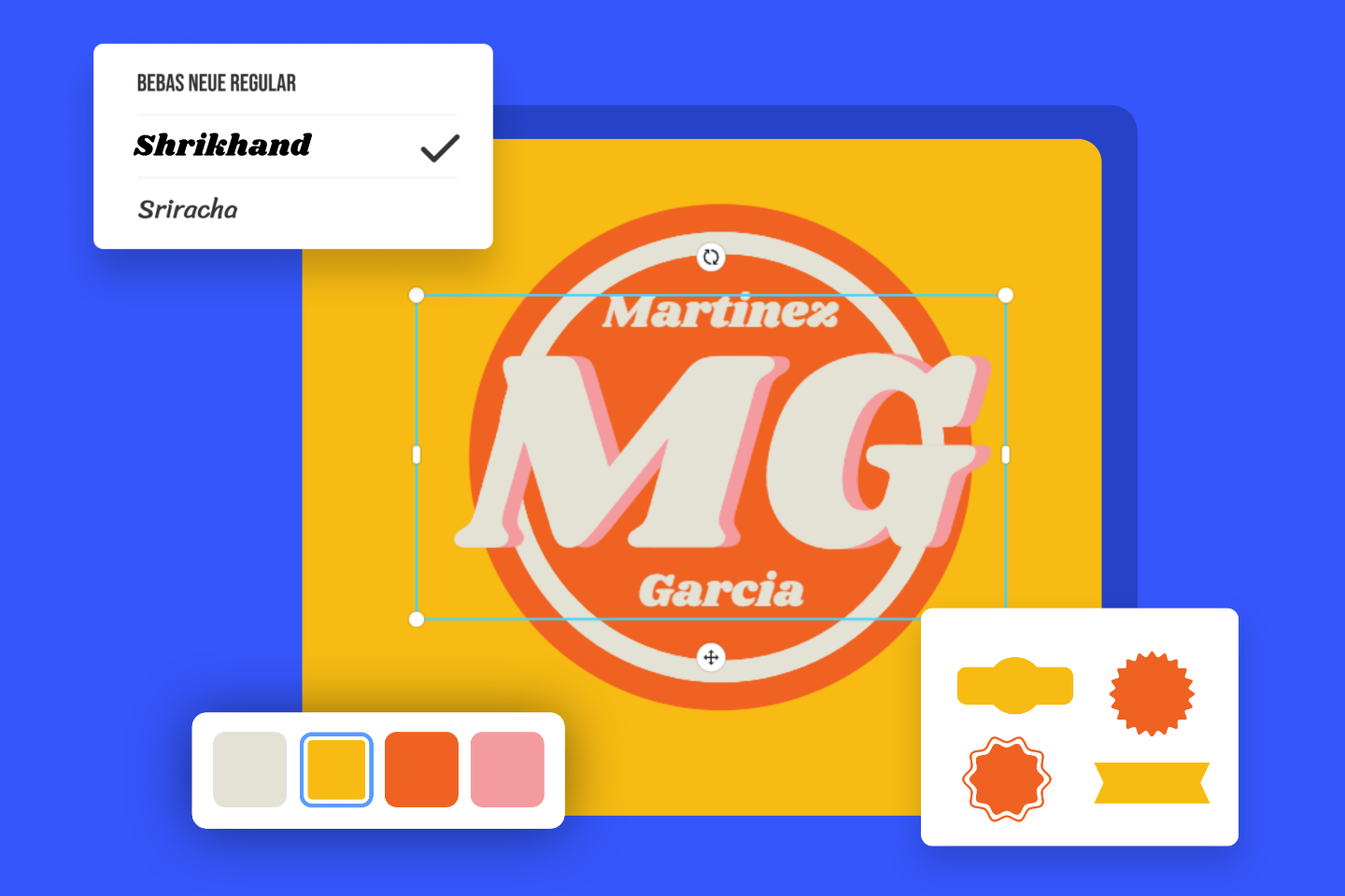 Rendezvous inkt Kwadrant Create logo stickers with Online logo sticker Maker | Fotor