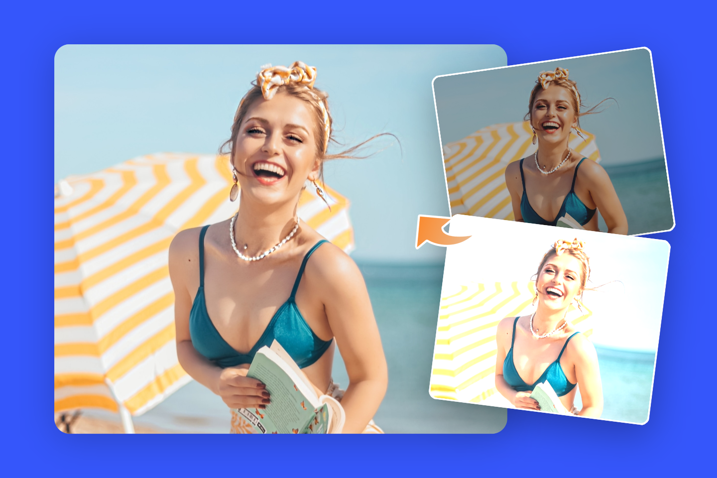 Dark over exposed and balanced bigini girl images