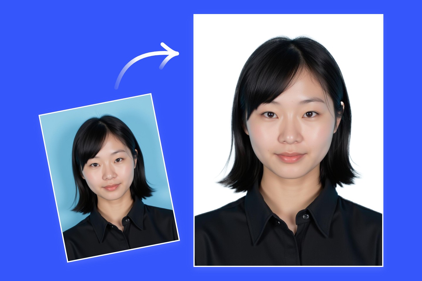 Edit id photo background white 0