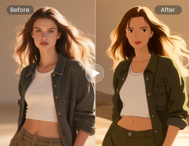 Fotor video to video main page