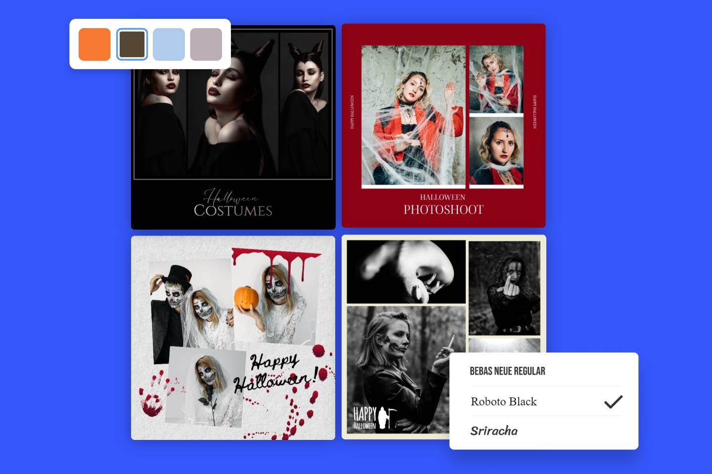 Page 6 - Free customizable Halloween Instagram post templates