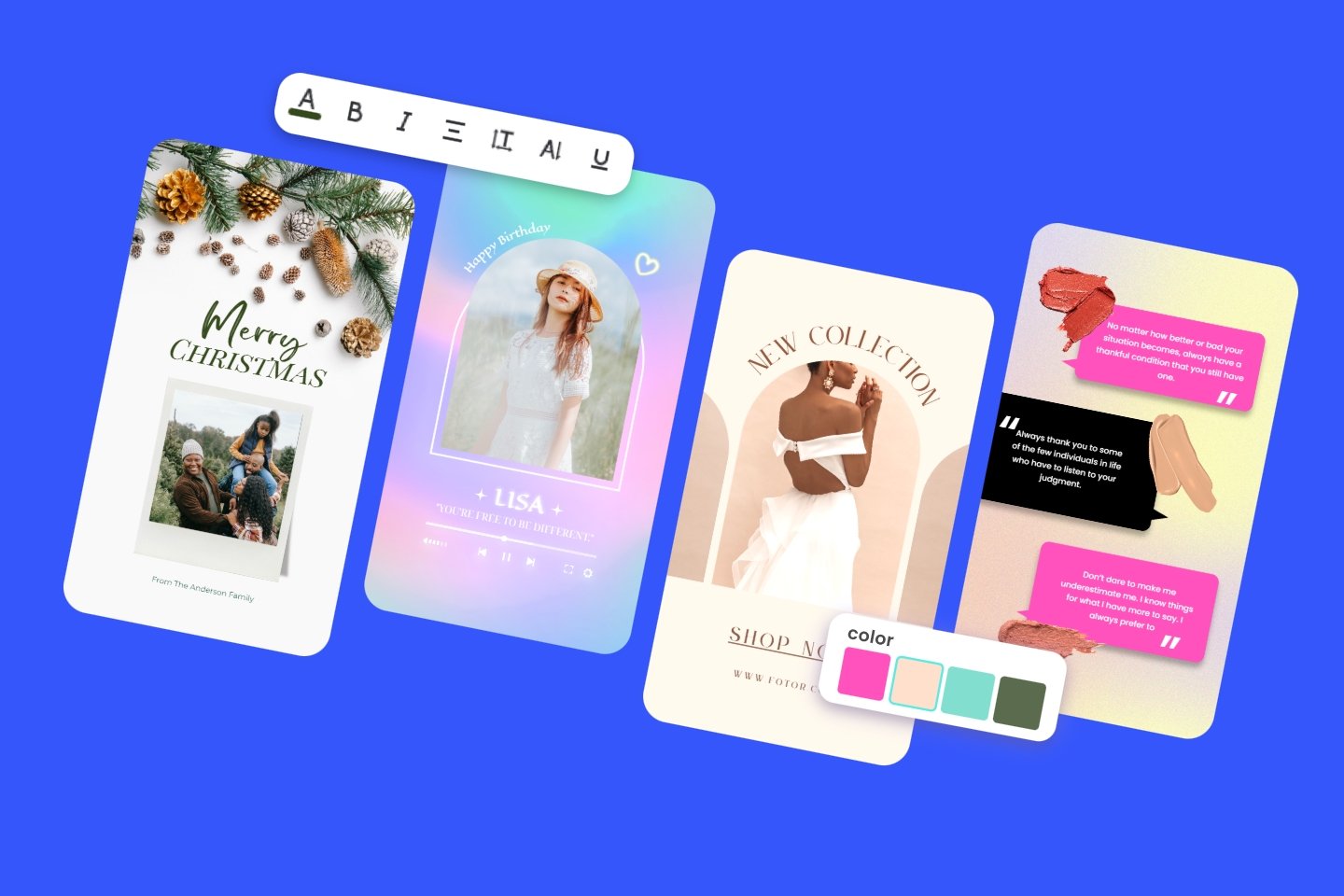 Instagram story feature page banner with frou fotor instagram story templates and editing tools