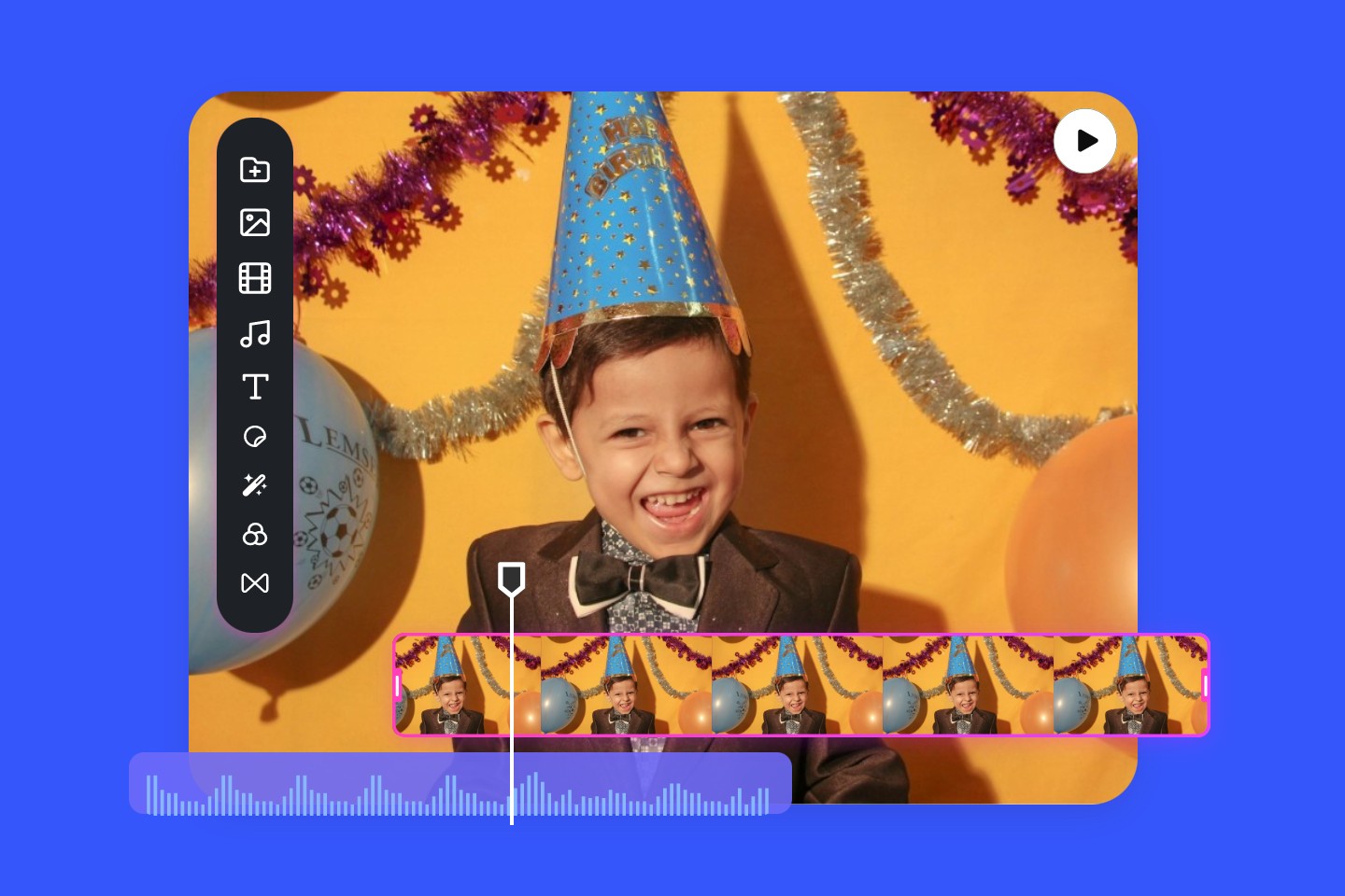 Make a kid birthday video with fotor online birthday video maker