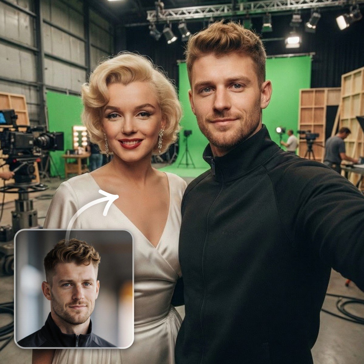 Générateur de selfie IA avec célébrités gratuit dans Fotor