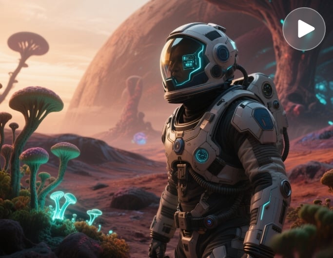 Sci fi tech videos for veo 3