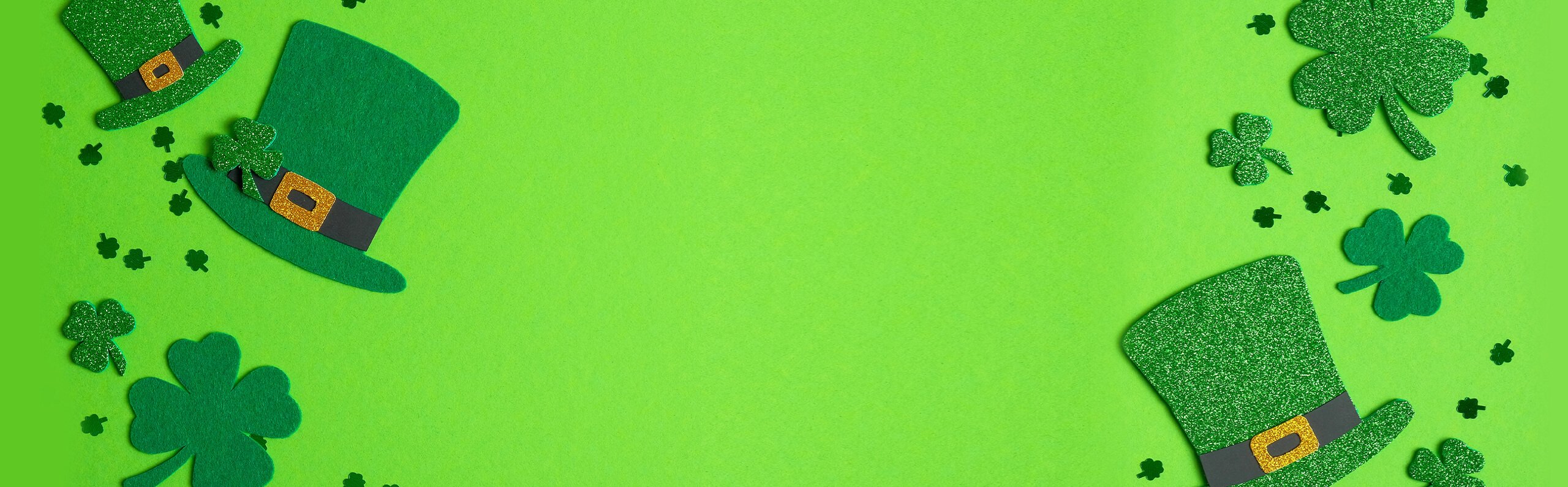 St patricks day marketing calendar banner